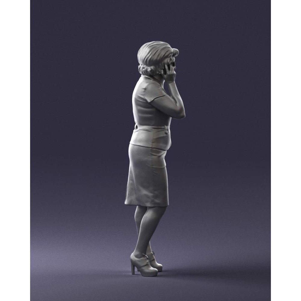 Elderly Business Woman 3D Model – Realistic Character, FBX, OBJ - View 30