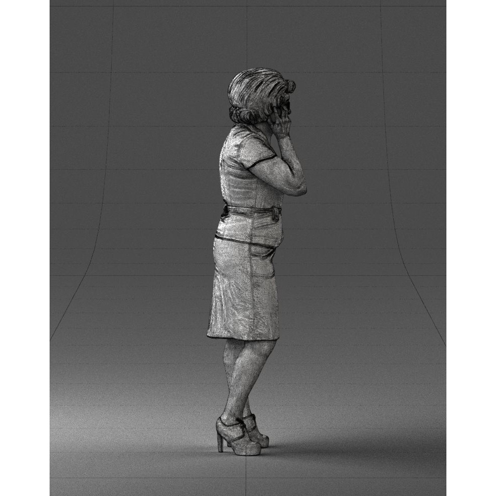 Elderly Business Woman 3D Model – Realistic Character, FBX, OBJ - View 31