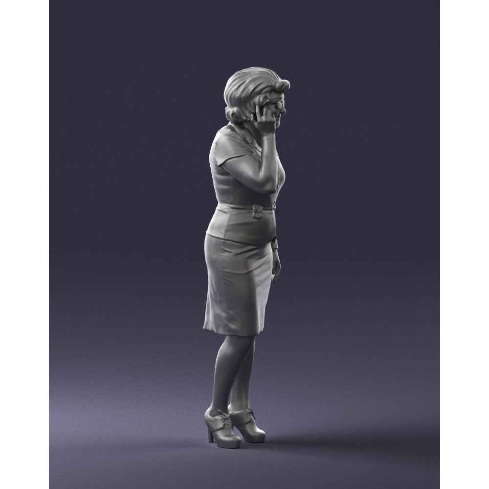 Elderly Business Woman 3D Model – Realistic Character, FBX, OBJ - View 33