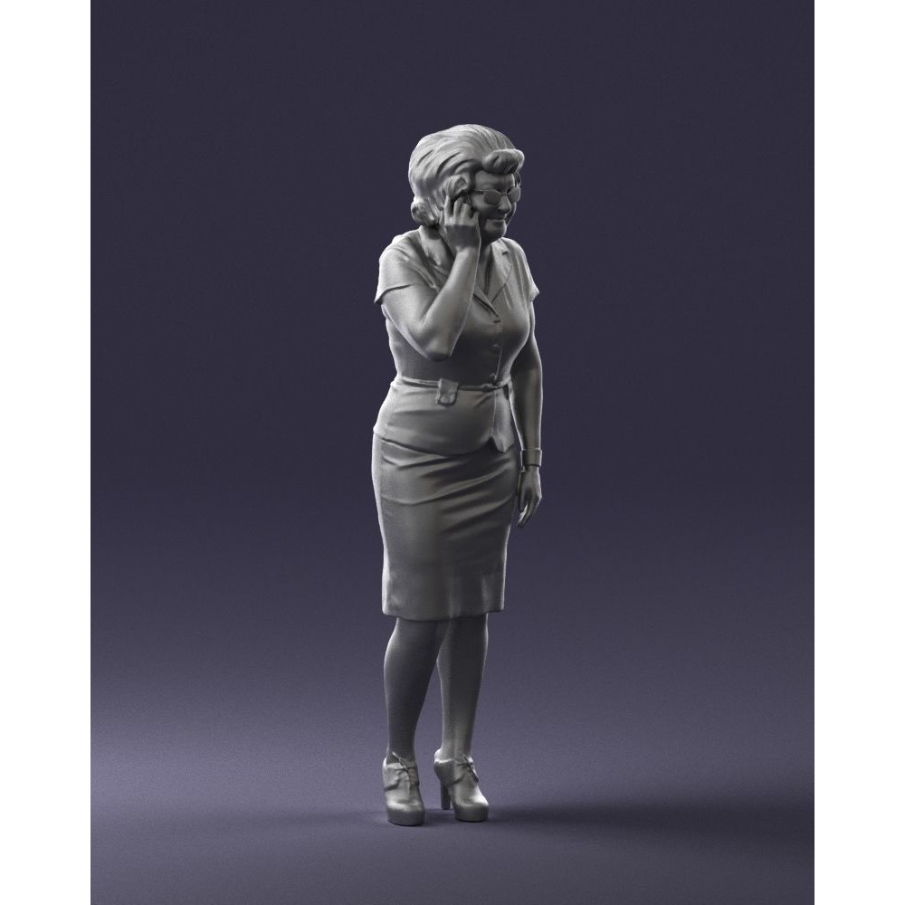 Elderly Business Woman 3D Model – Realistic Character, FBX, OBJ - View 36