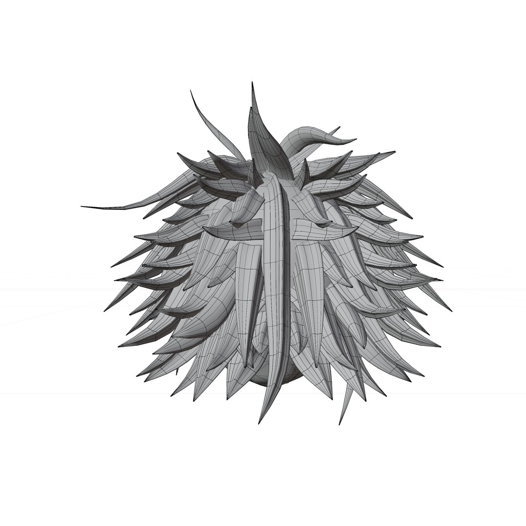 Anime Hair 3D Model – Low Poly Character Asset, Blender & FBX - View 30