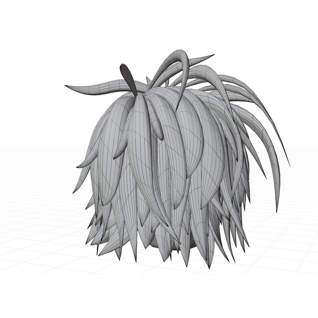 Anime Hair 3D Model – Low Poly Character Asset, Blender & FBX - View 50