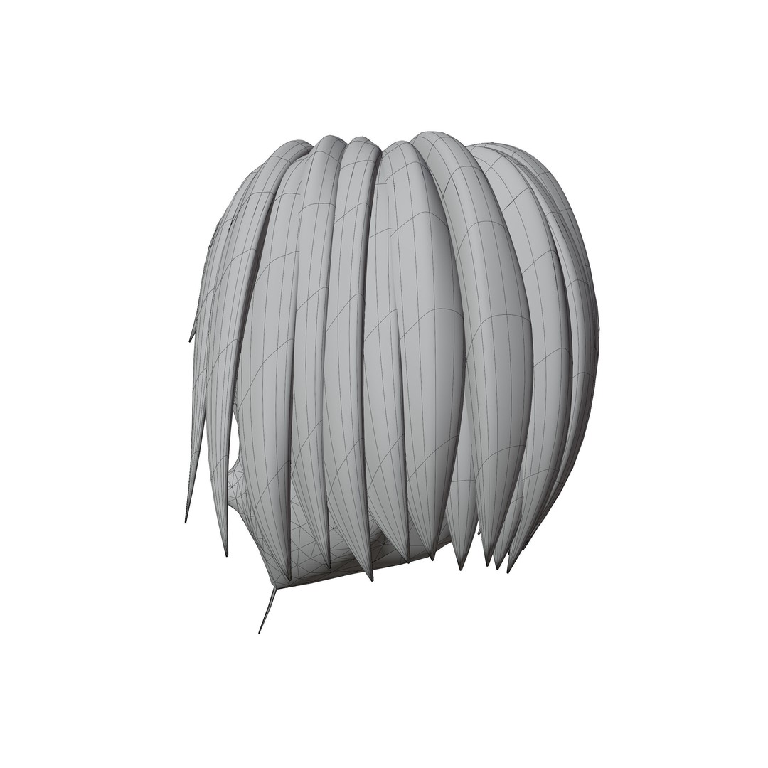 Anime Hair 3D Model – Low Poly Character Asset, Blender & FBX - View 74