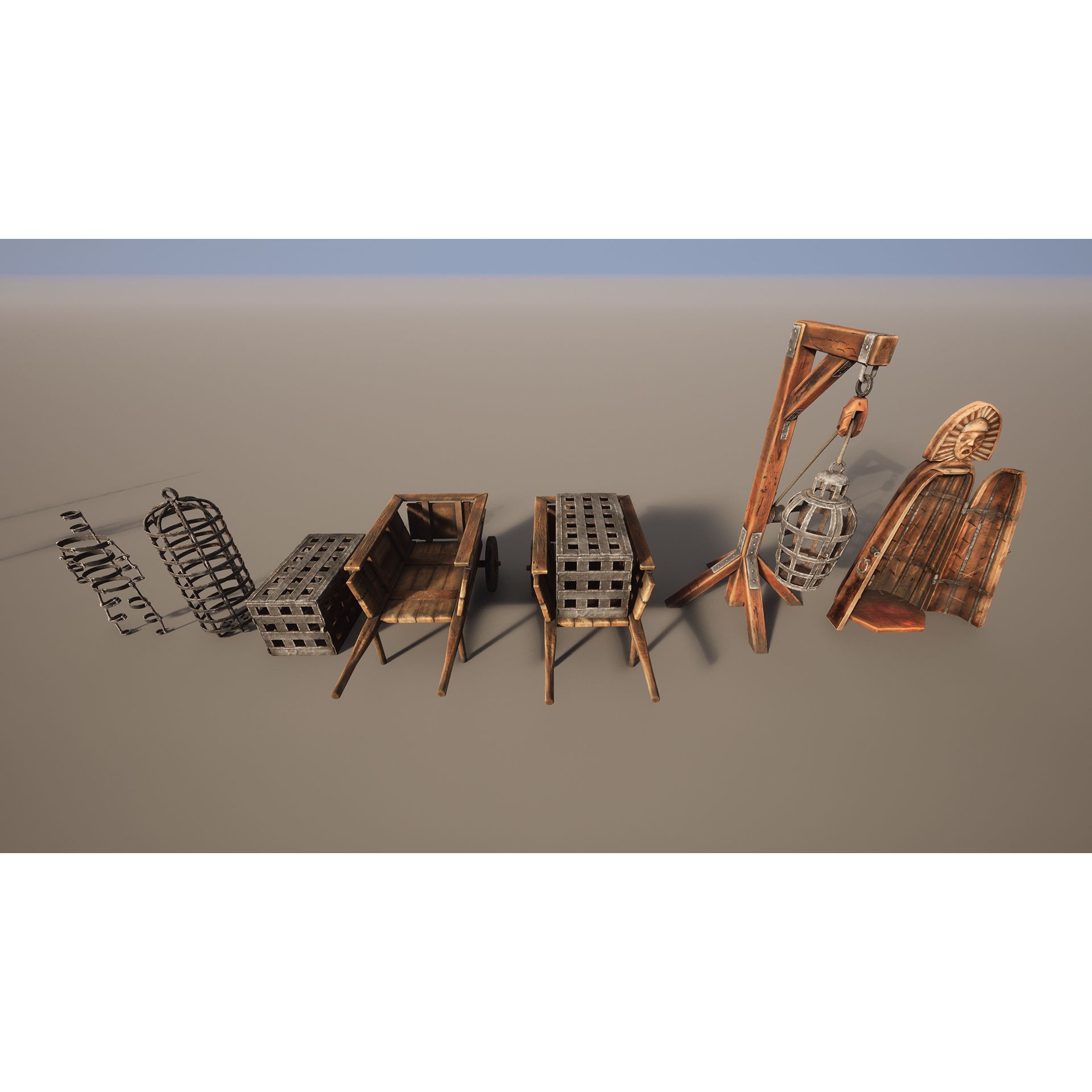 Torture Room - Low-Poly Game-Ready 3D Model - View 11