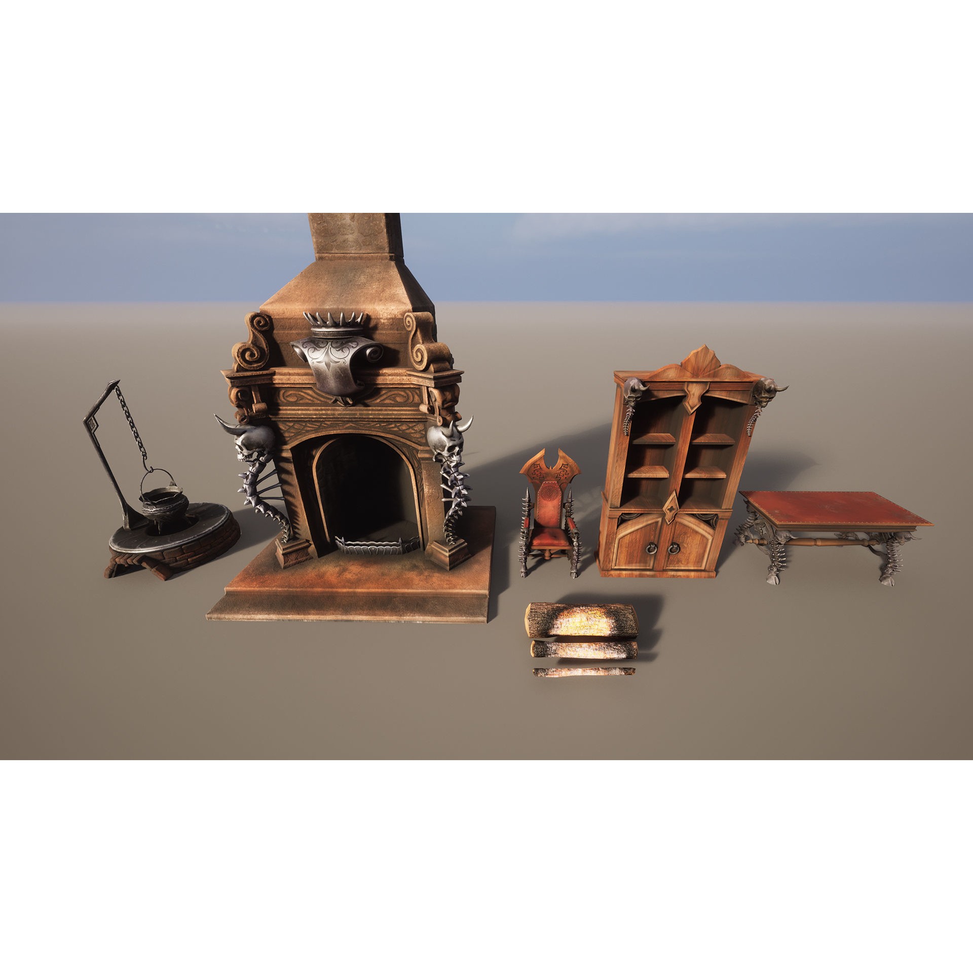 Torture Room - Low-Poly Game-Ready 3D Model - View 13