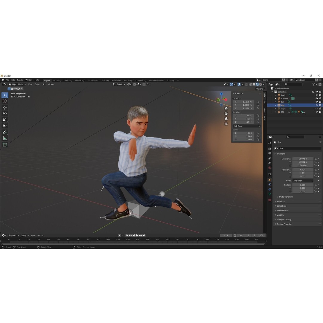 Classic Toon Guy 3D Model – Cartoon Male, Rigged Low-Poly Asset, FBX - View 18