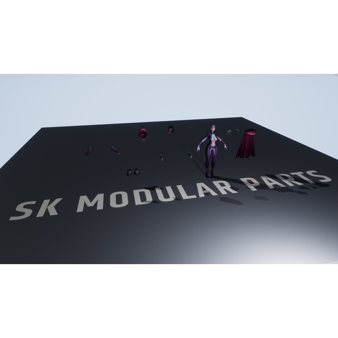 Stylized Snake Assassin 3D Model – Low Poly Rigged Character for RPG - View 4