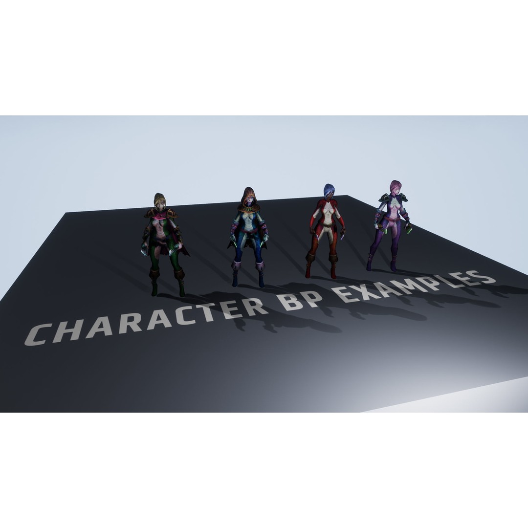 Stylized Snake Assassin 3D Model – Low Poly Rigged Character for RPG - View 7