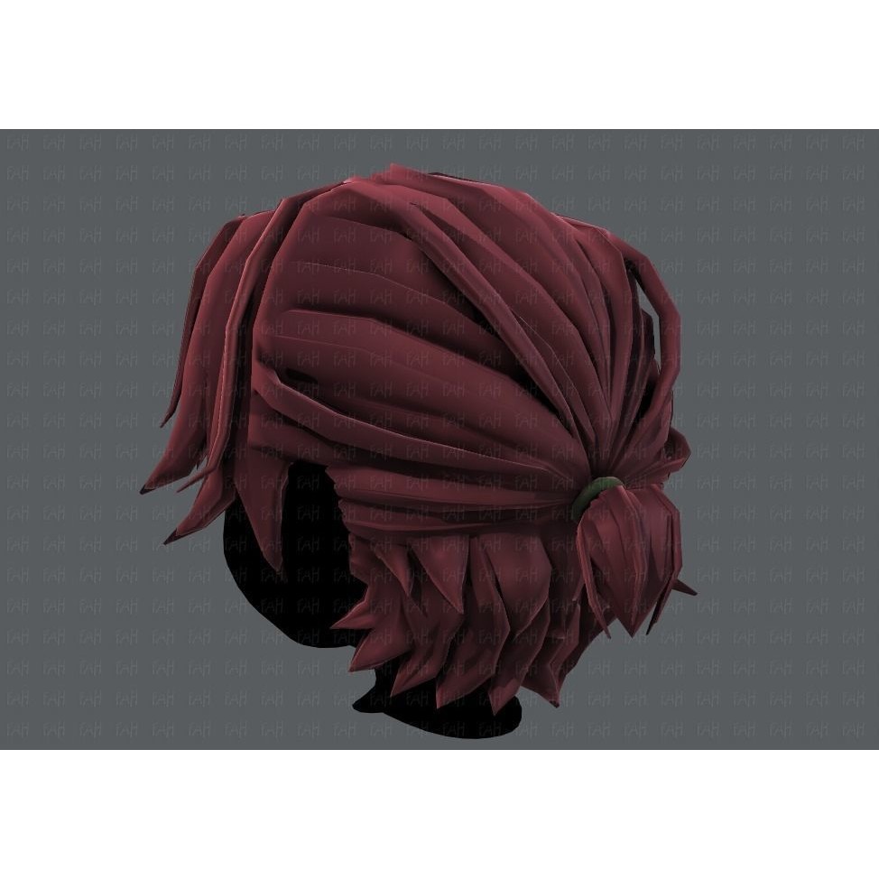 Boy Hair 3D Model – Low Poly Cartoon Hairstyle, FBX, Game Asset - View 24