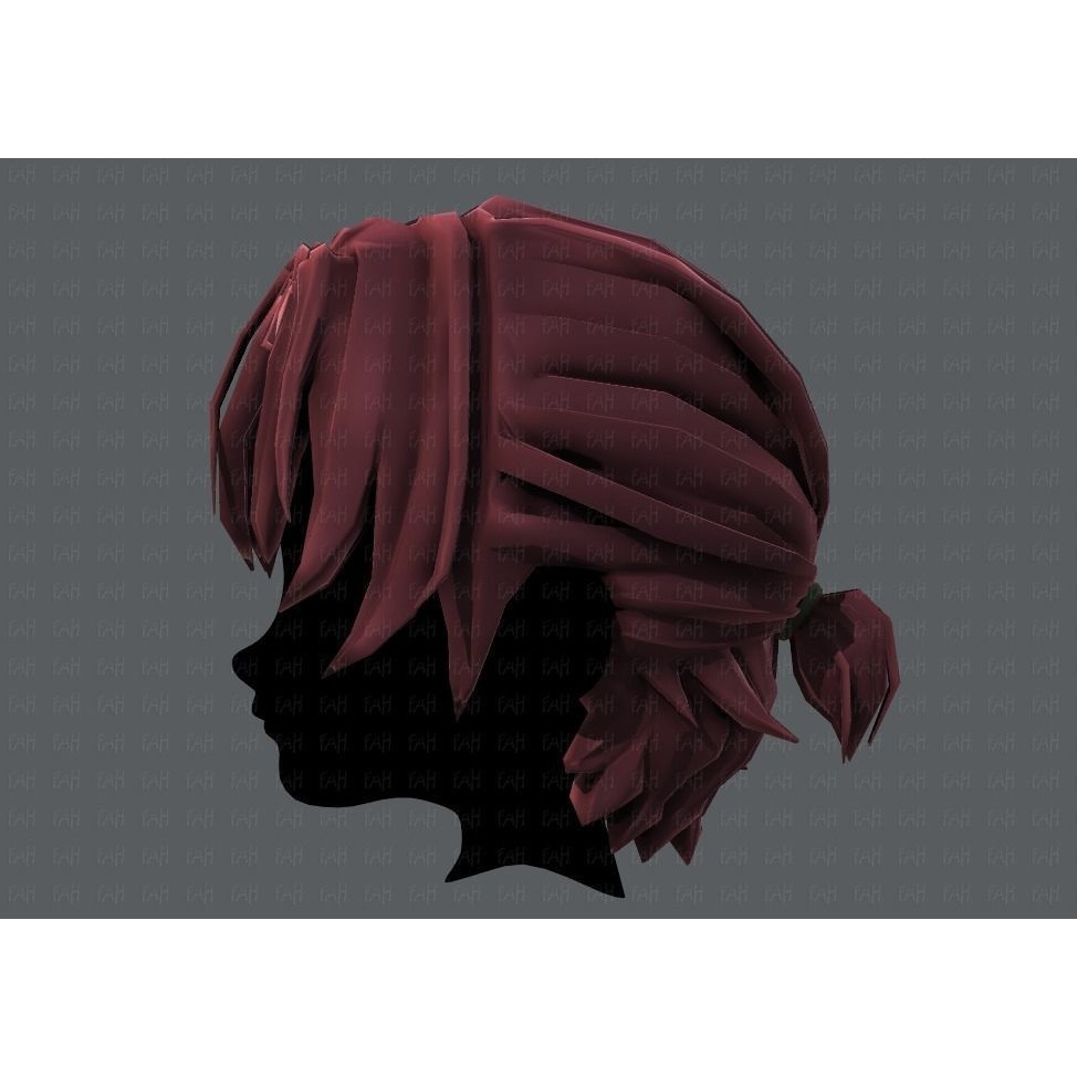 Boy Hair 3D Model – Low Poly Cartoon Hairstyle, FBX, Game Asset - View 25