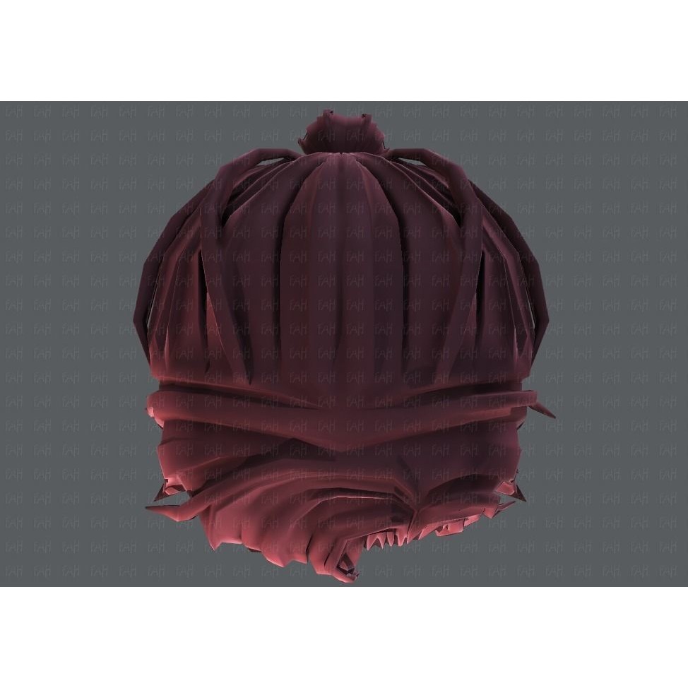 Boy Hair 3D Model – Low Poly Cartoon Hairstyle, FBX, Game Asset - View 37