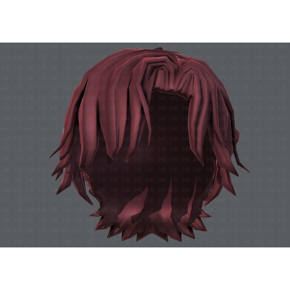 Boy Hair 3D Model – Low Poly Cartoon Hairstyle, FBX, Game Asset - View 41