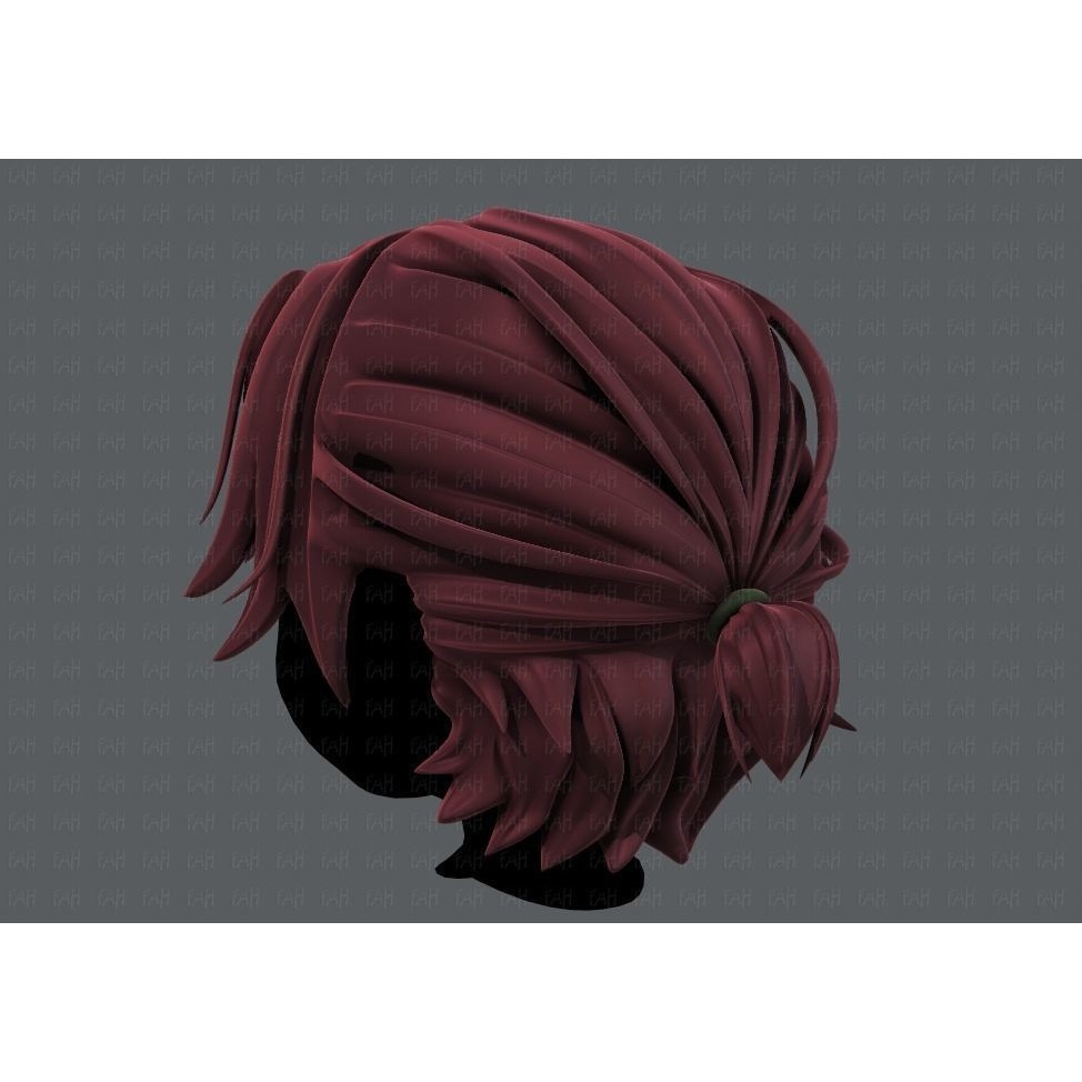 Boy Hair 3D Model – Low Poly Cartoon Hairstyle, FBX, Game Asset - View 8
