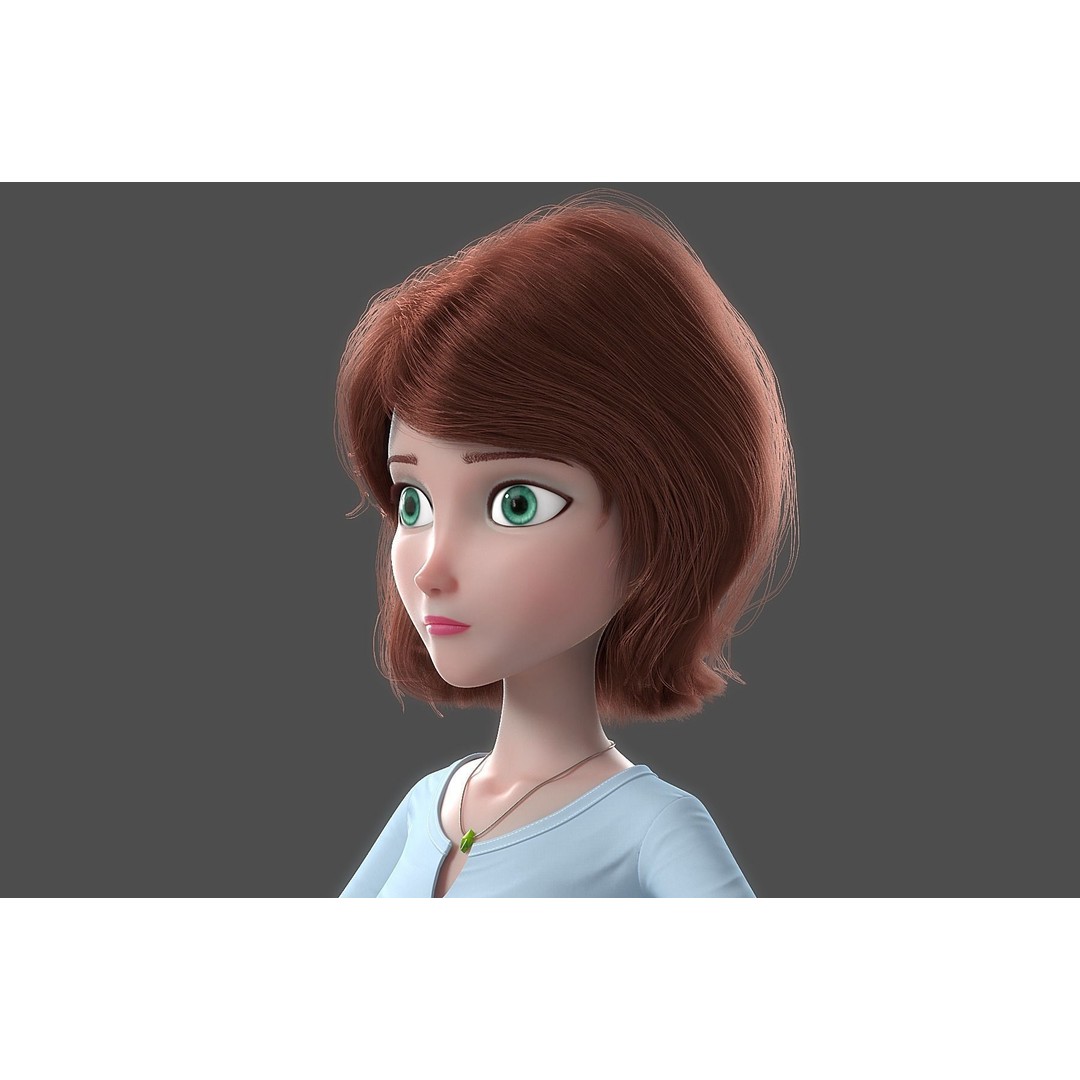 Cartoon Family Rigged 3D Model – High-Quality Characters for Animation - View 10