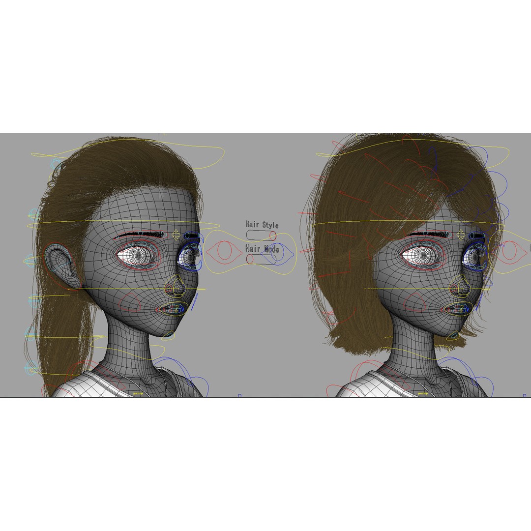 Cartoon Family Rigged 3D Model – High-Quality Characters for Animation - View 22
