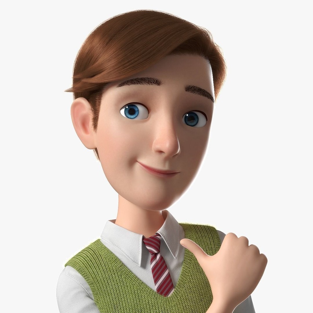 Cartoon Family Rigged 3D Model – High-Quality Characters for Animation - View 23