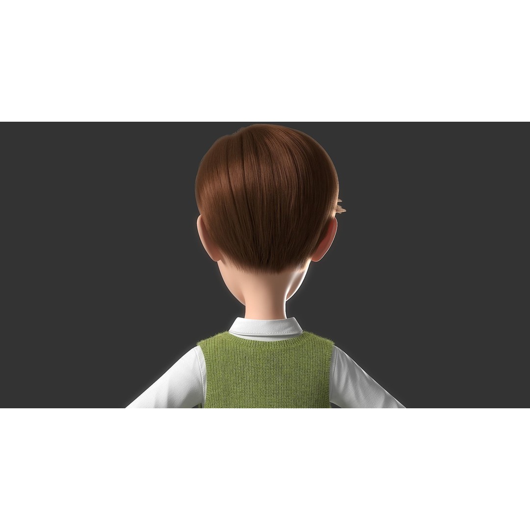 Cartoon Family Rigged 3D Model – High-Quality Characters for Animation - View 29