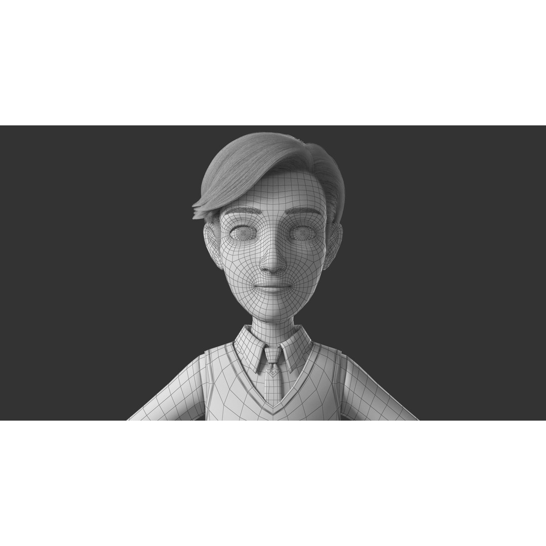 Cartoon Family Rigged 3D Model – High-Quality Characters for Animation - View 37