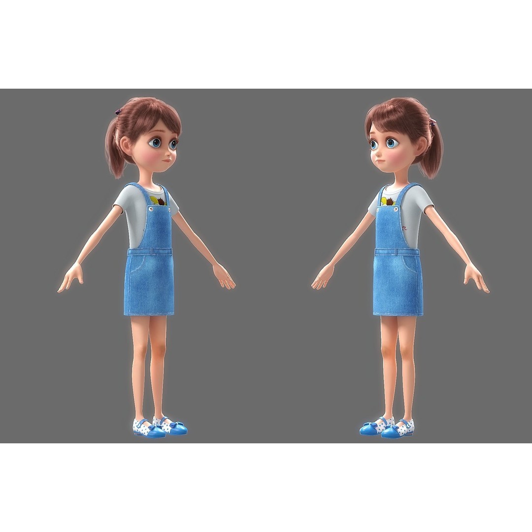 Cartoon Family Rigged 3D Model – High-Quality Characters for Animation - View 52