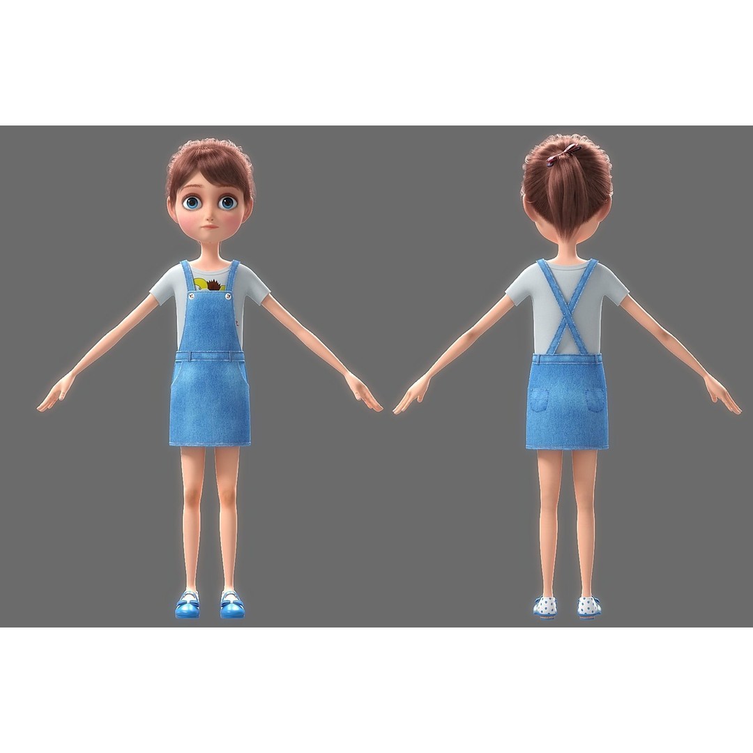Cartoon Family Rigged 3D Model – High-Quality Characters for Animation - View 53