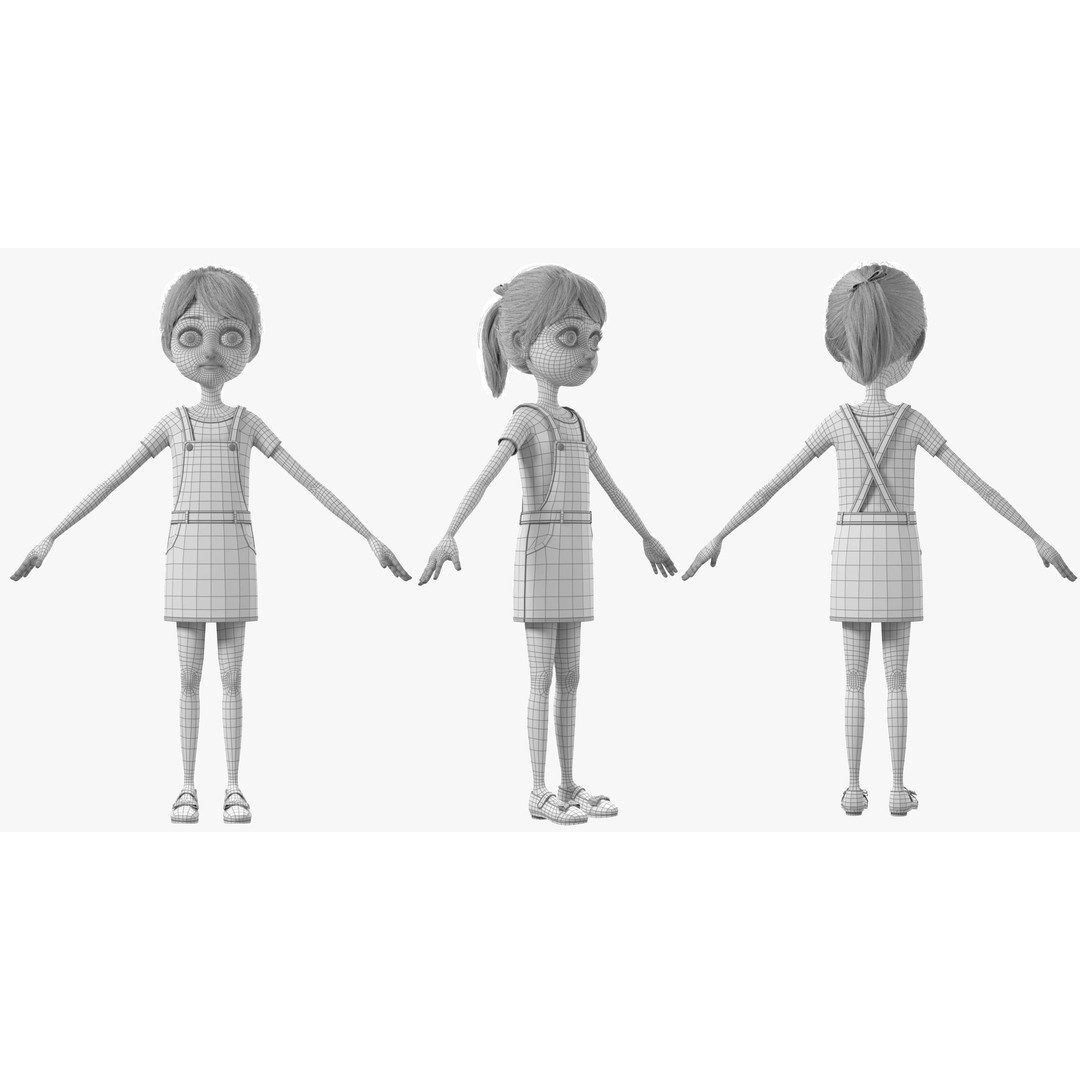 Cartoon Family Rigged 3D Model – High-Quality Characters for Animation - View 58