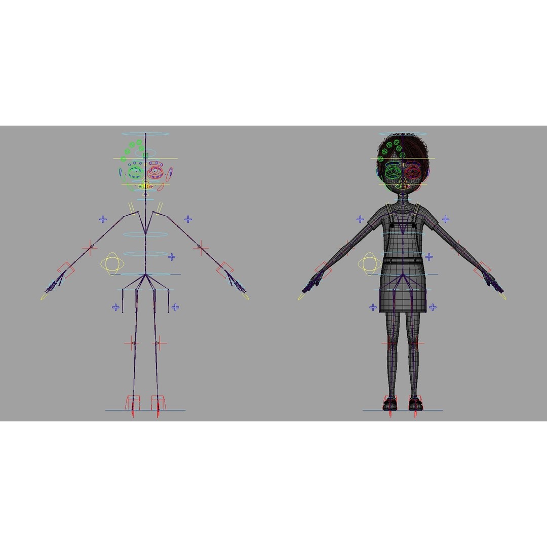 Cartoon Family Rigged 3D Model – High-Quality Characters for Animation - View 62