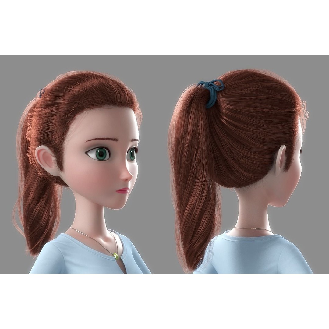 Cartoon Family Rigged 3D Model – High-Quality Characters for Animation - View 7