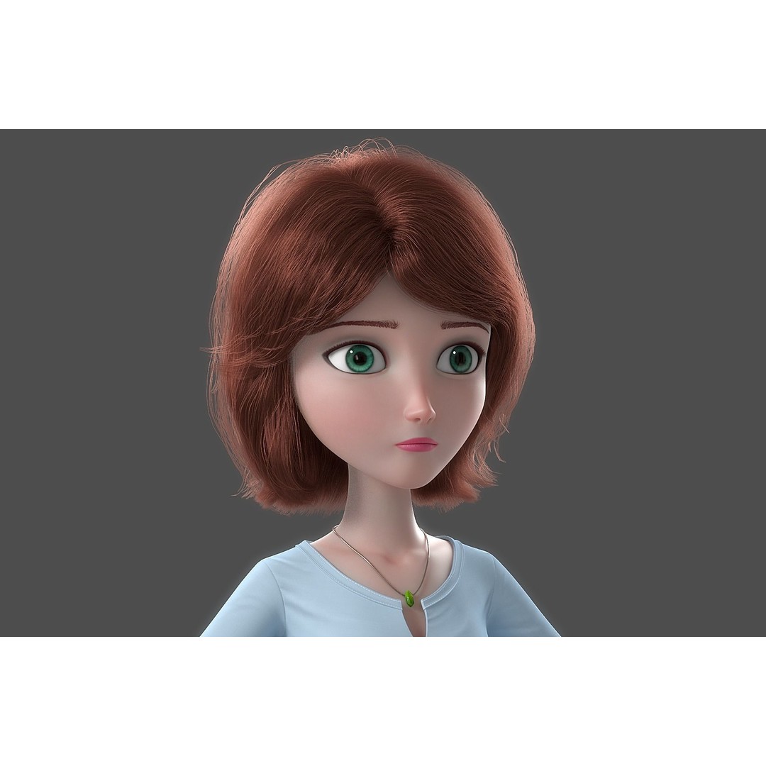 Cartoon Family Rigged 3D Model – High-Quality Characters for Animation - View 8