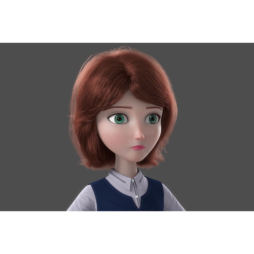 Cartoon Family Rigged 3D Model – High-Quality Characters for Animation - View 9