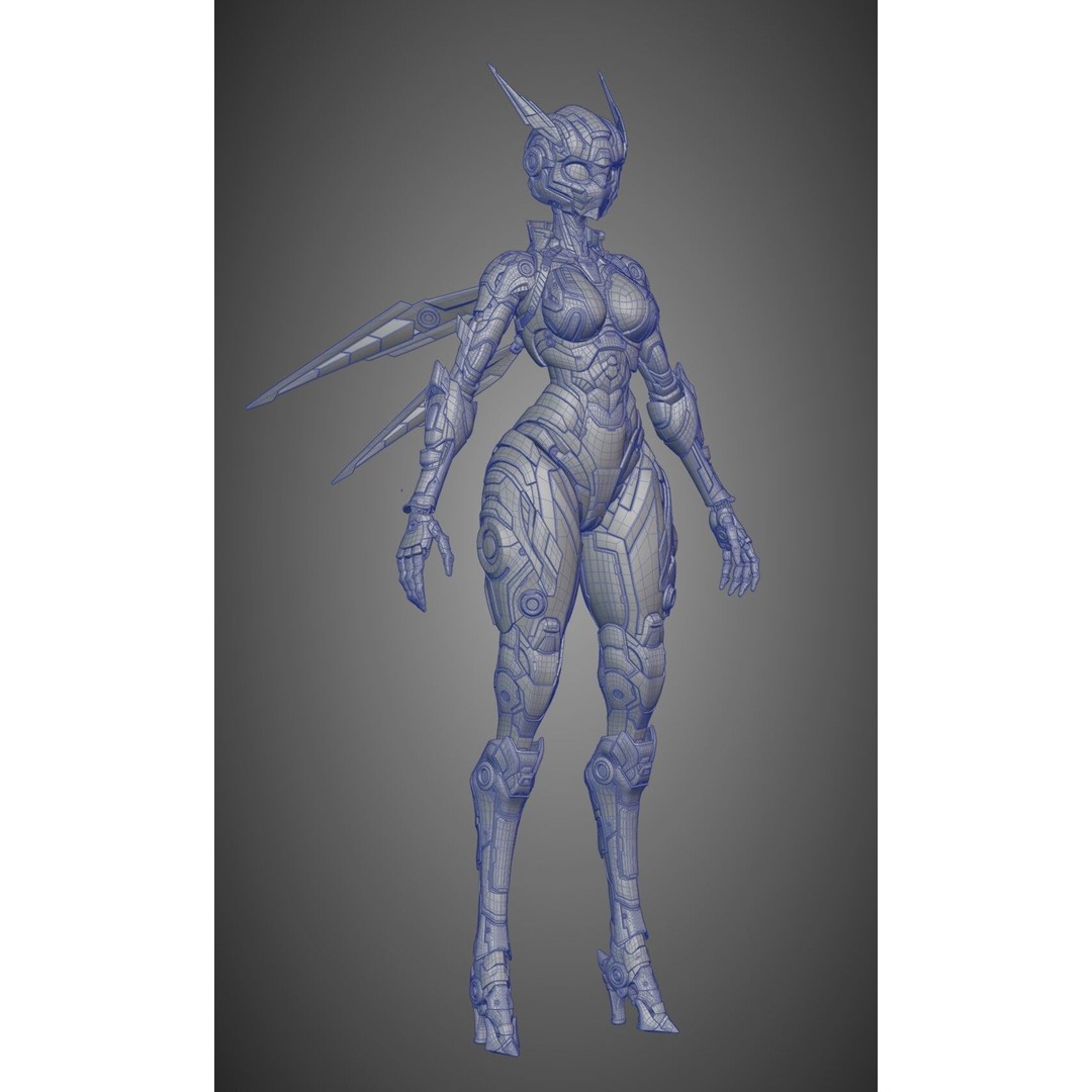 Tera Bug 3D Model – Sci-Fi Character, Blender Compatible - View 7