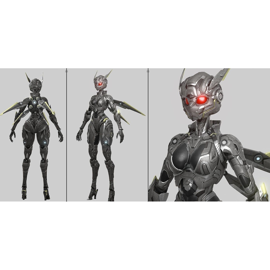 Tera Bug 3D Model – Sci-Fi Character, Blender Compatible - View 9