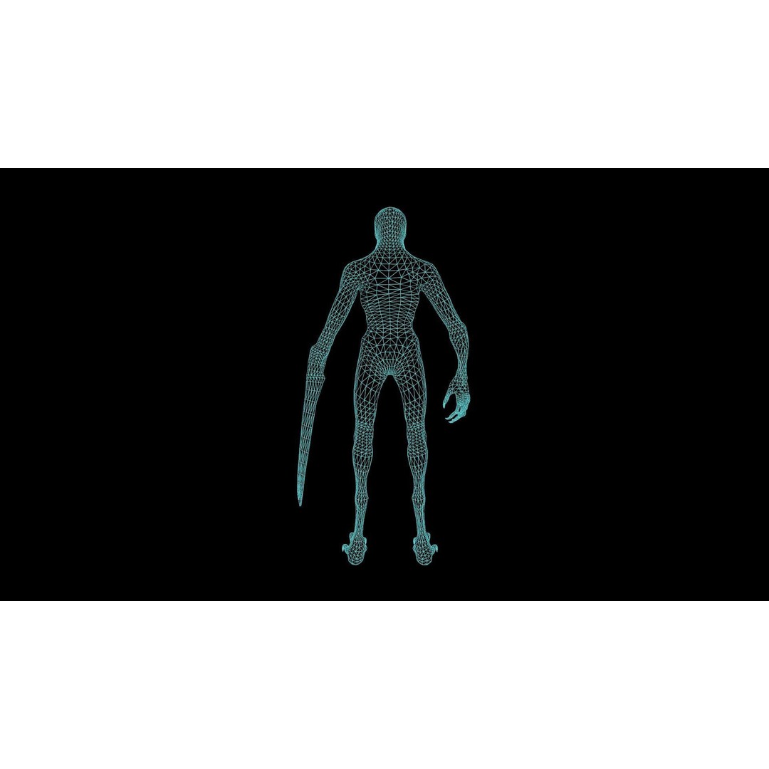 Mutant Zombie 3D Model – Low Poly Rigged Character with PBR Textures - View 11