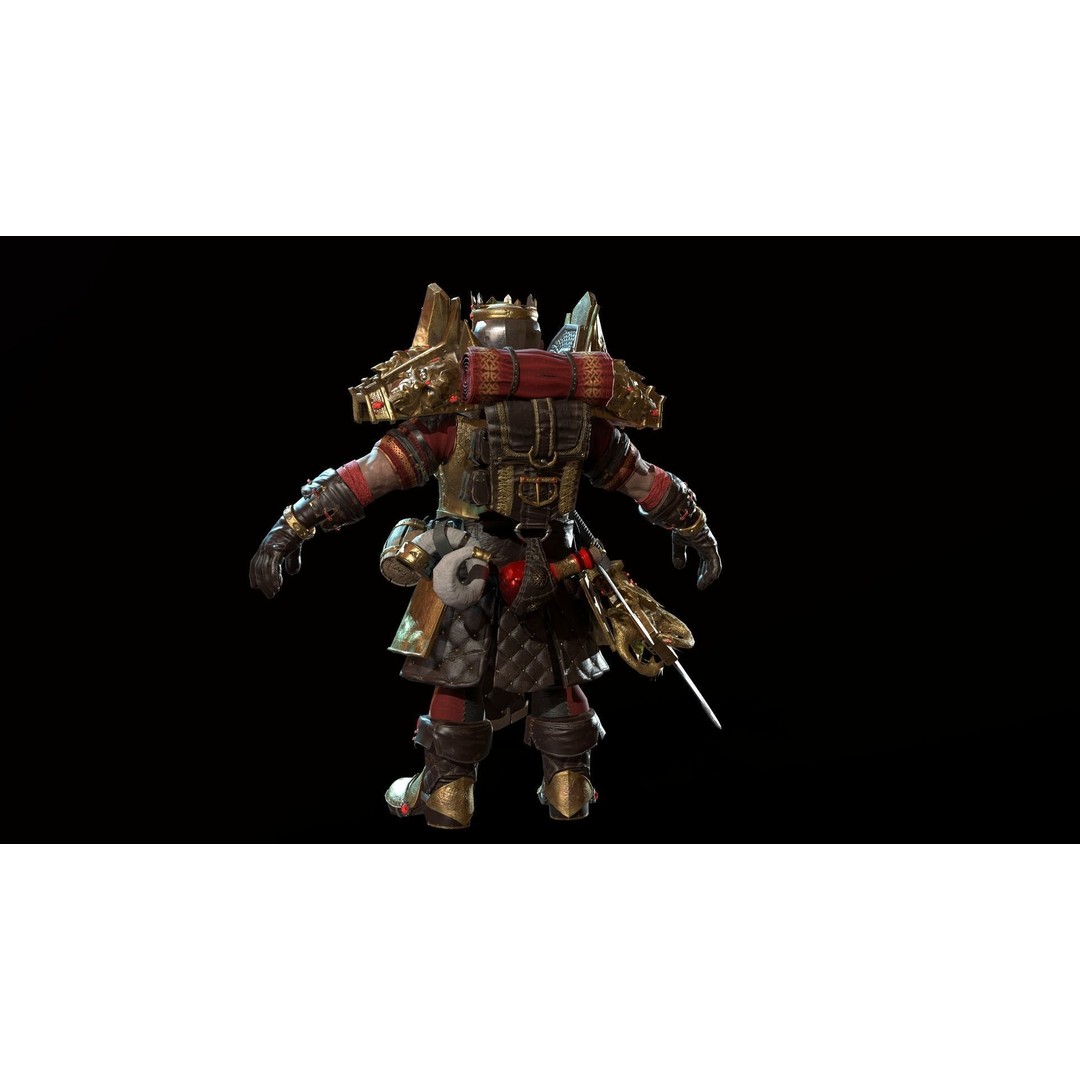 Dwarf Low Poly 3D Model – Game Ready Character with Animations, FBX - View 39