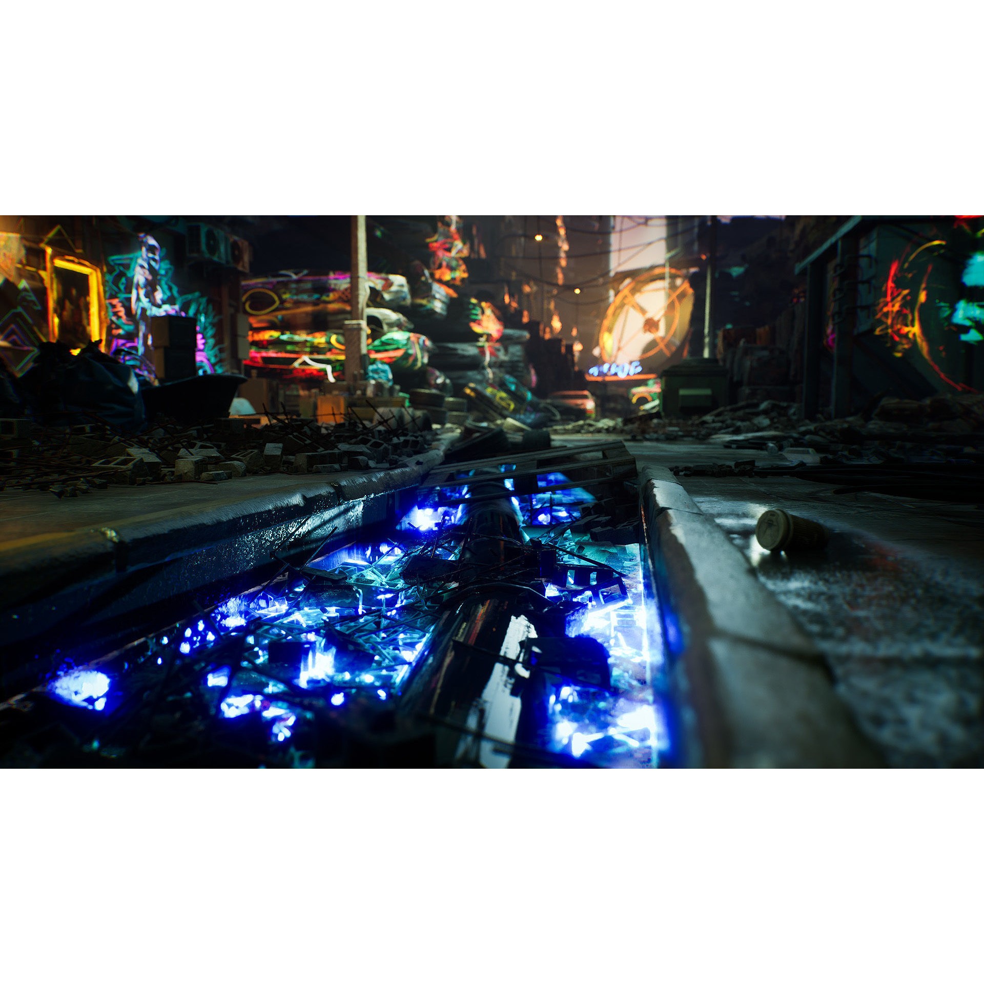 Cyber Scrapyard Environment Kit - Low-Poly Game-Ready 3D Model - View 4