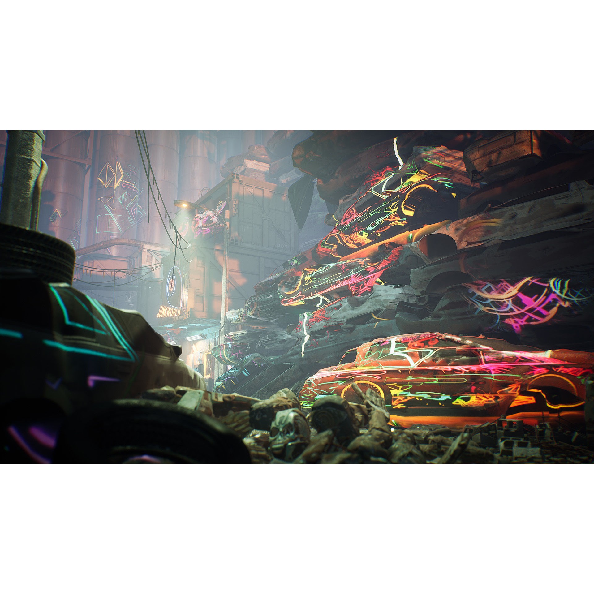 Cyber Scrapyard Environment Kit - Low-Poly Game-Ready 3D Model - View 6