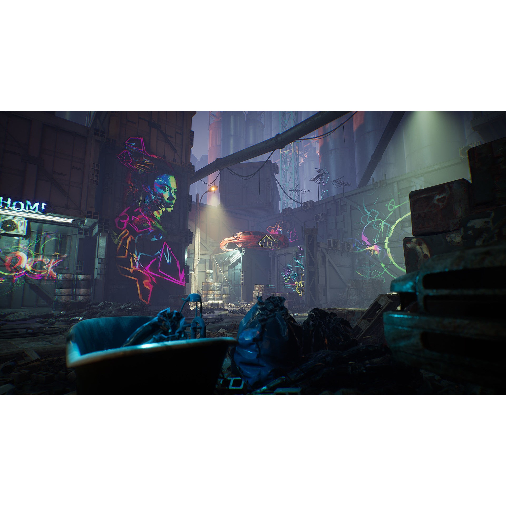 Cyber Scrapyard Environment Kit - Low-Poly Game-Ready 3D Model - View 7