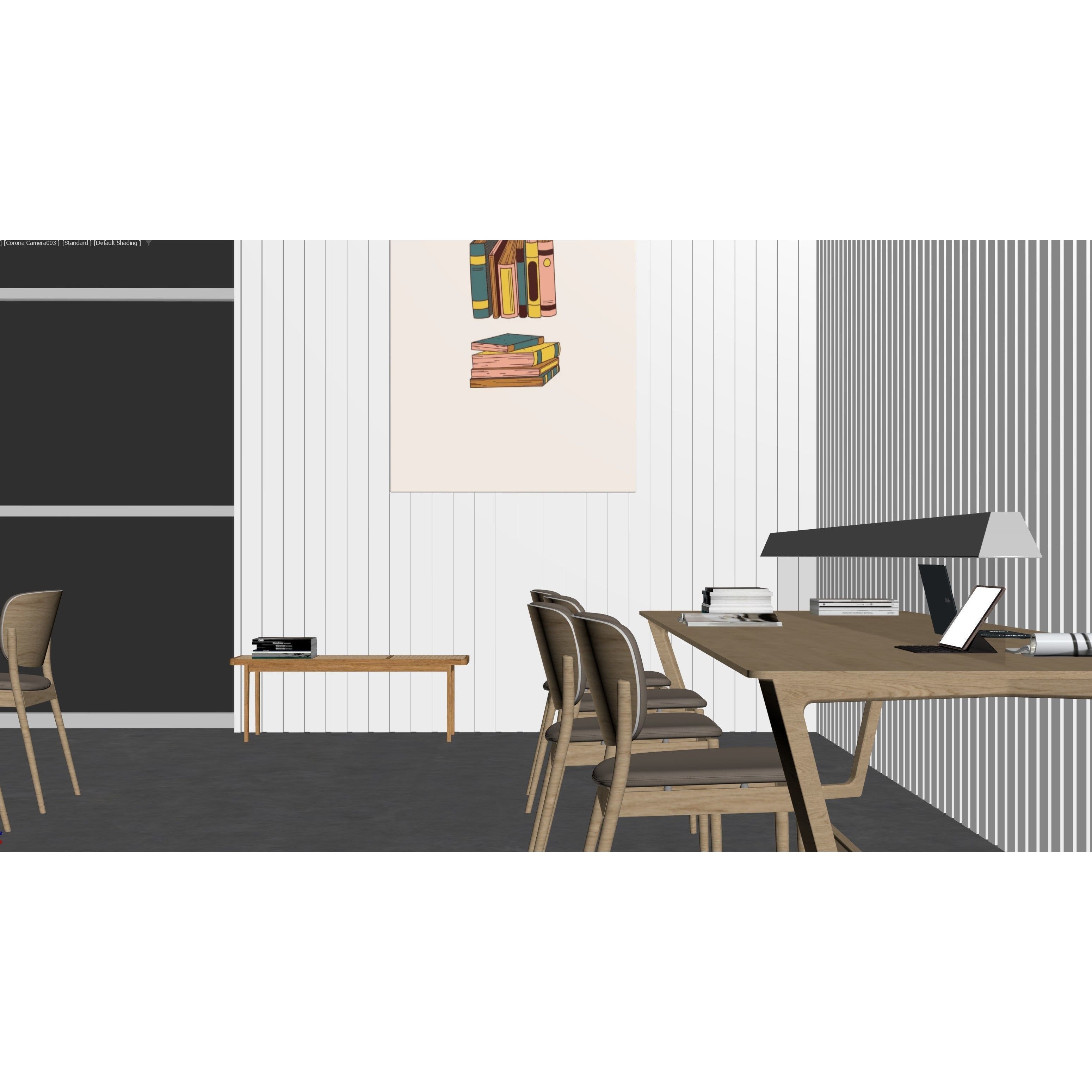 ProVis3D 030 - Modern Library 3D Model - View 11