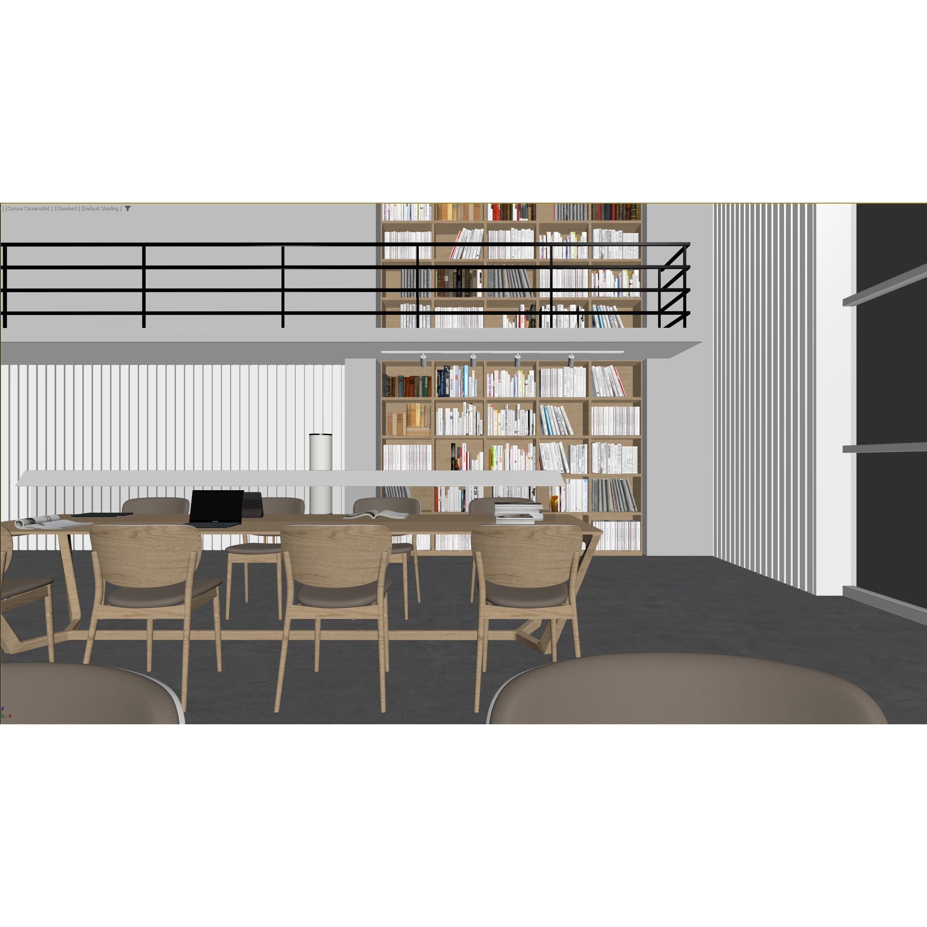 ProVis3D 030 - Modern Library 3D Model - View 19