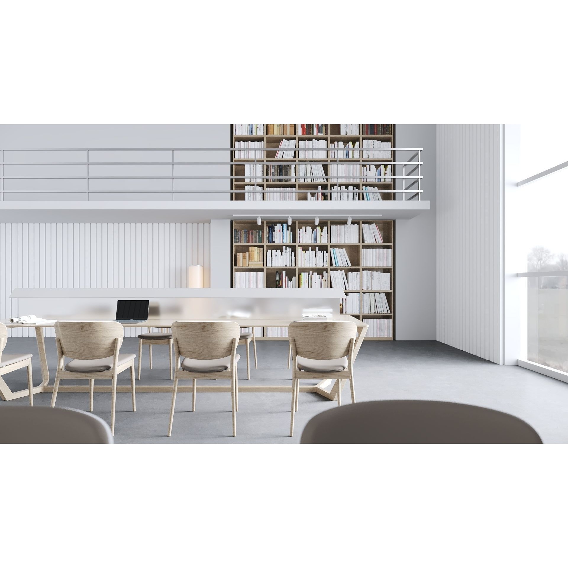 ProVis3D 030 - Modern Library 3D Model - View 3