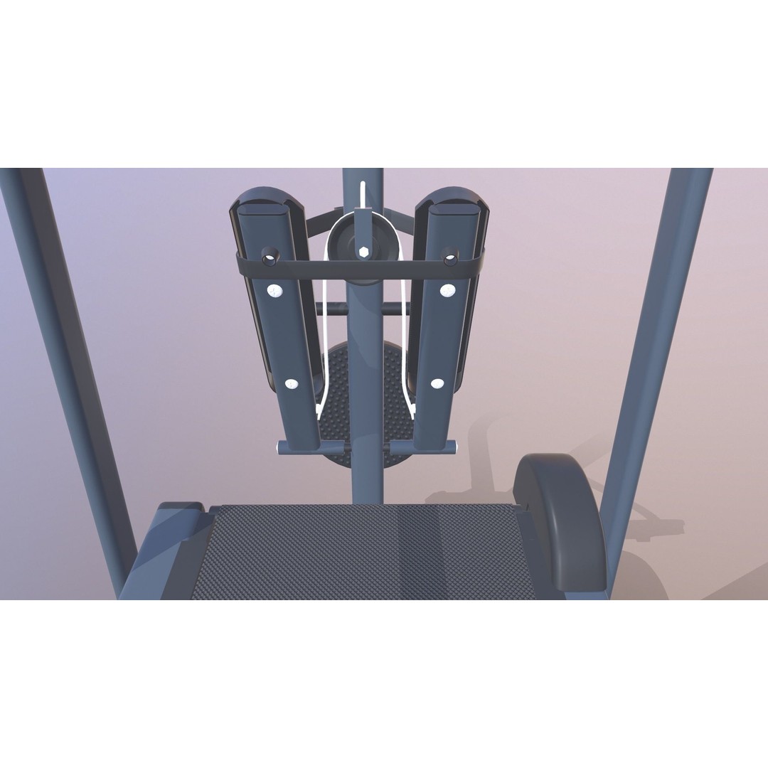 Treadmill 3D Model – Manual Multifunction Game-Ready Asset, FBX - View 10