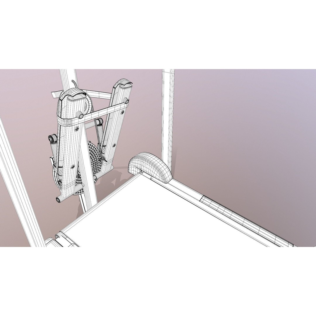 Treadmill 3D Model – Manual Multifunction Game-Ready Asset, FBX - View 14