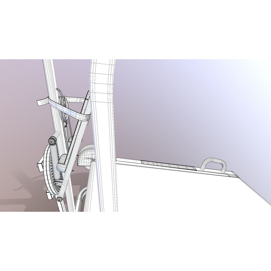 Treadmill 3D Model – Manual Multifunction Game-Ready Asset, FBX - View 15
