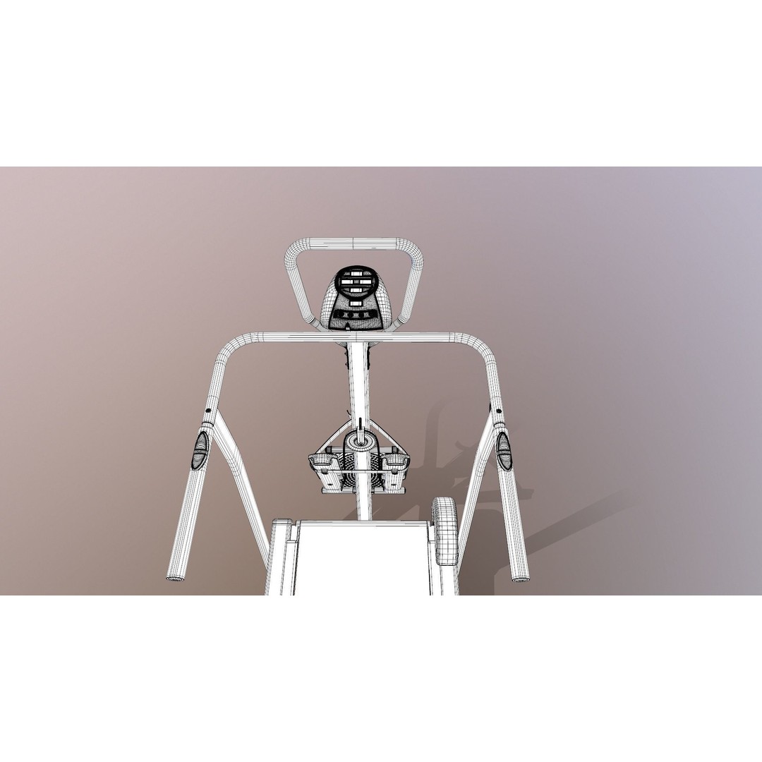 Treadmill 3D Model – Manual Multifunction Game-Ready Asset, FBX - View 17