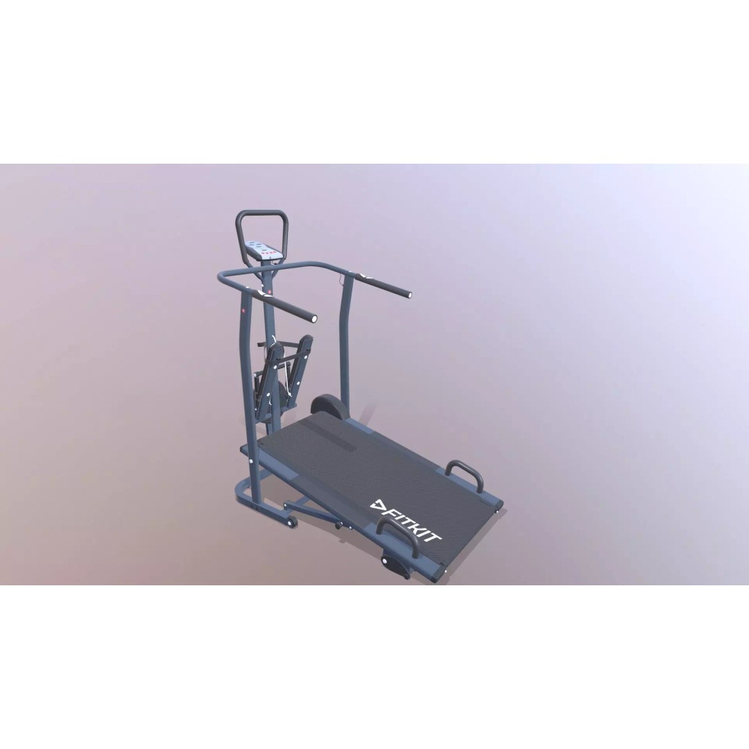 Treadmill 3D Model – Manual Multifunction Game-Ready Asset, FBX - View 2