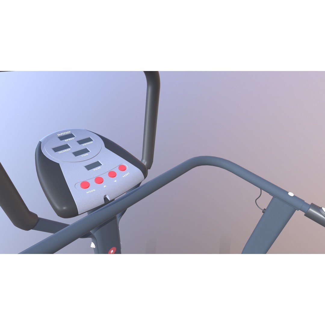 Treadmill 3D Model – Manual Multifunction Game-Ready Asset, FBX - View 8