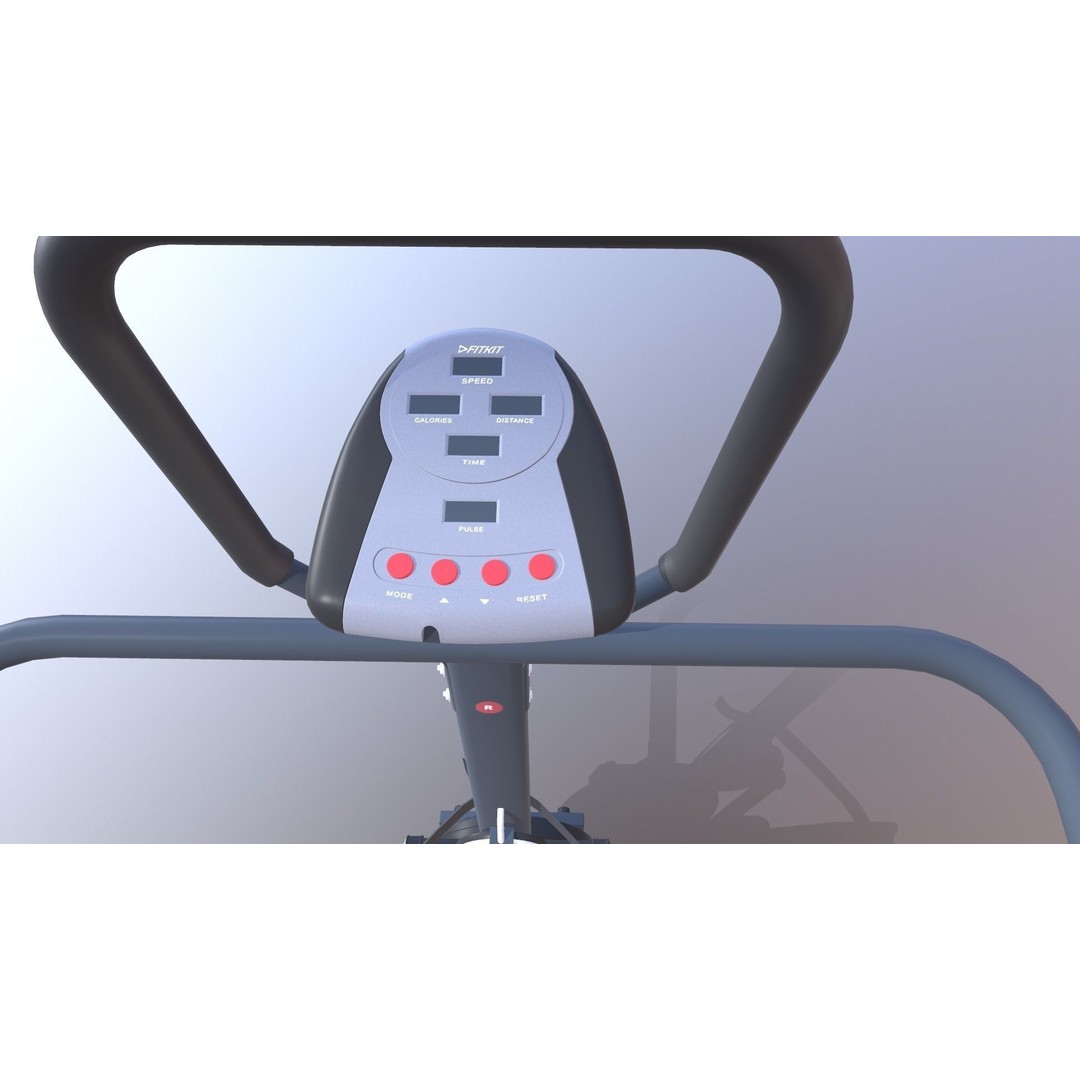 Treadmill 3D Model – Manual Multifunction Game-Ready Asset, FBX - View 9