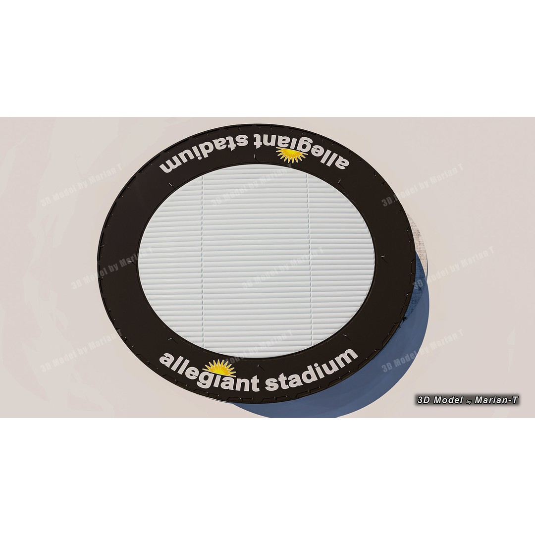 Allegiant Stadium 3D Model – Low Poly Game Asset, FBX, OBJ - View 44