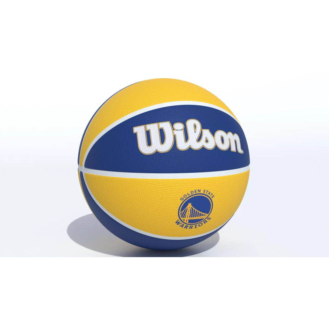Wilson Golden State Warriors Basketball 3D Model – PBR Textured, Game Ready Formats - View 2