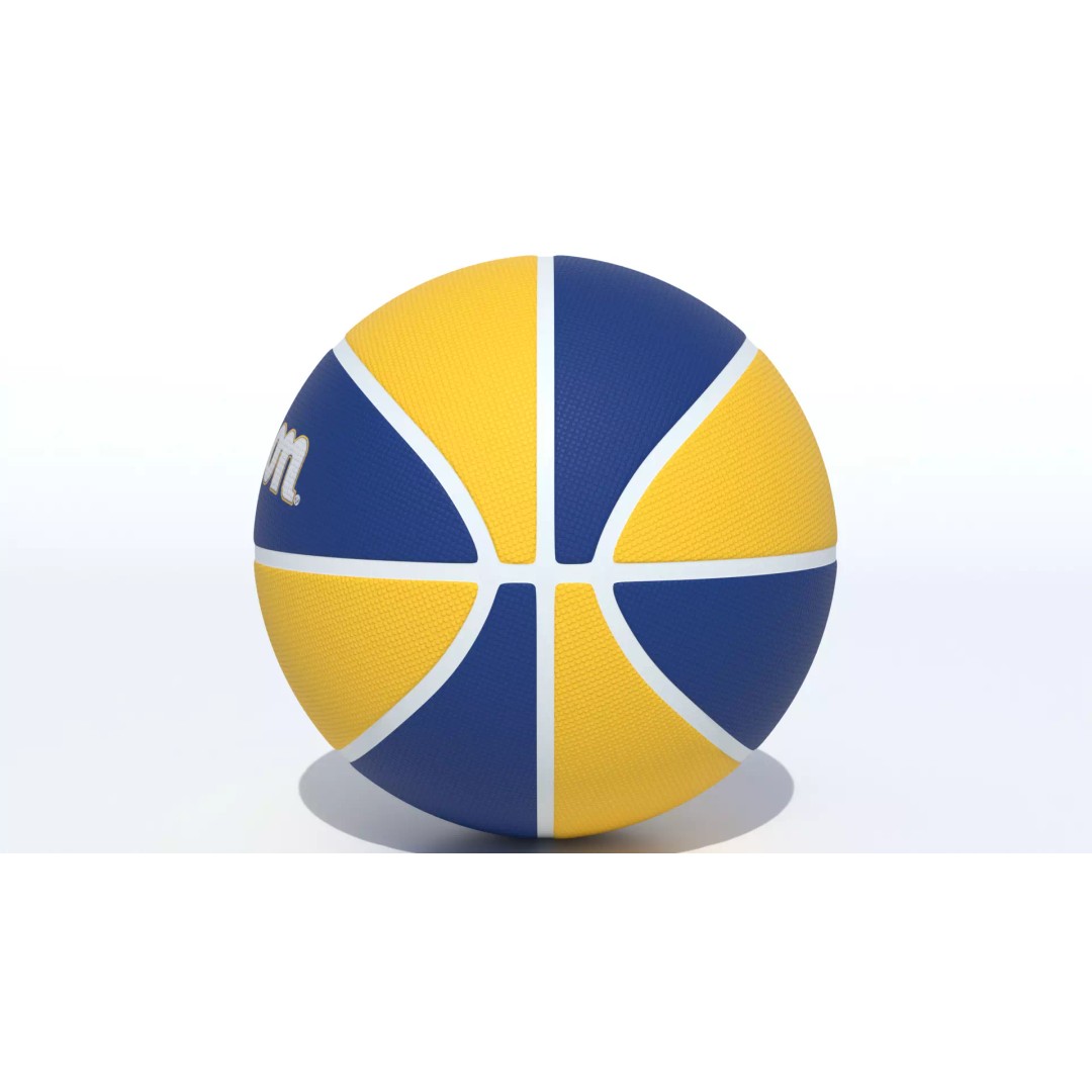 Wilson Golden State Warriors Basketball 3D Model – PBR Textured, Game Ready Formats - View 5