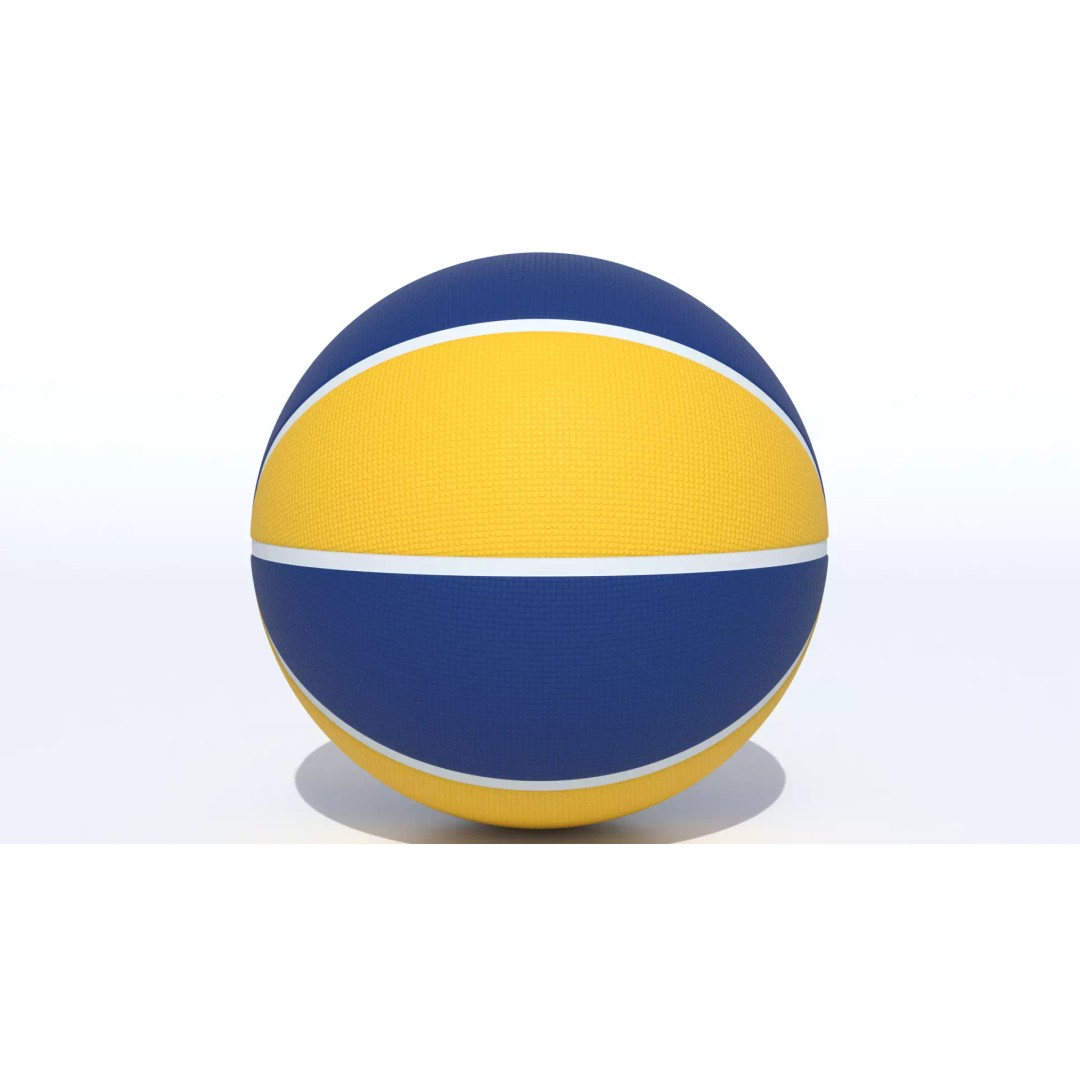 Wilson Golden State Warriors Basketball 3D Model – PBR Textured, Game Ready Formats - View 7